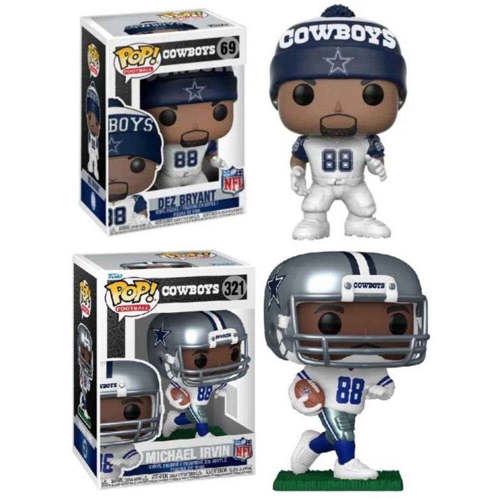 Dez Bryant/Michael Irvin (Dallas Cowboys) NFL Funko Pop! Combo - Picture 1 of 3